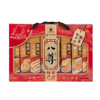 常州特產(chǎn)大禮盒精品八尊地方特色特產(chǎn)傳統(tǒng)糕點(diǎn)零食送人禮品1600g
